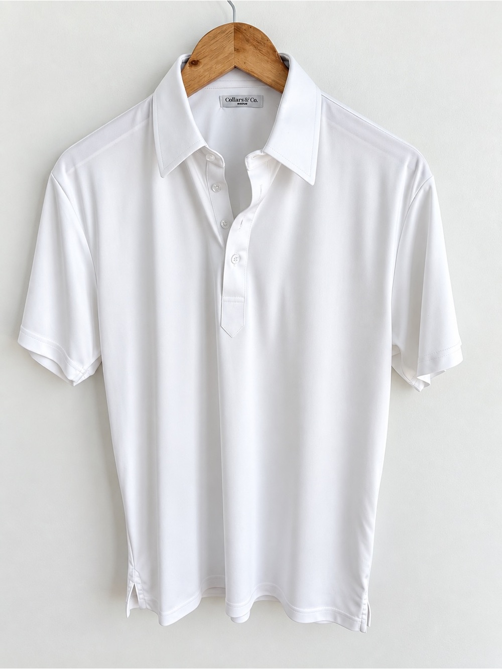 Collars & Co. The Original Dress Collar Polo™ White Men’s Medium